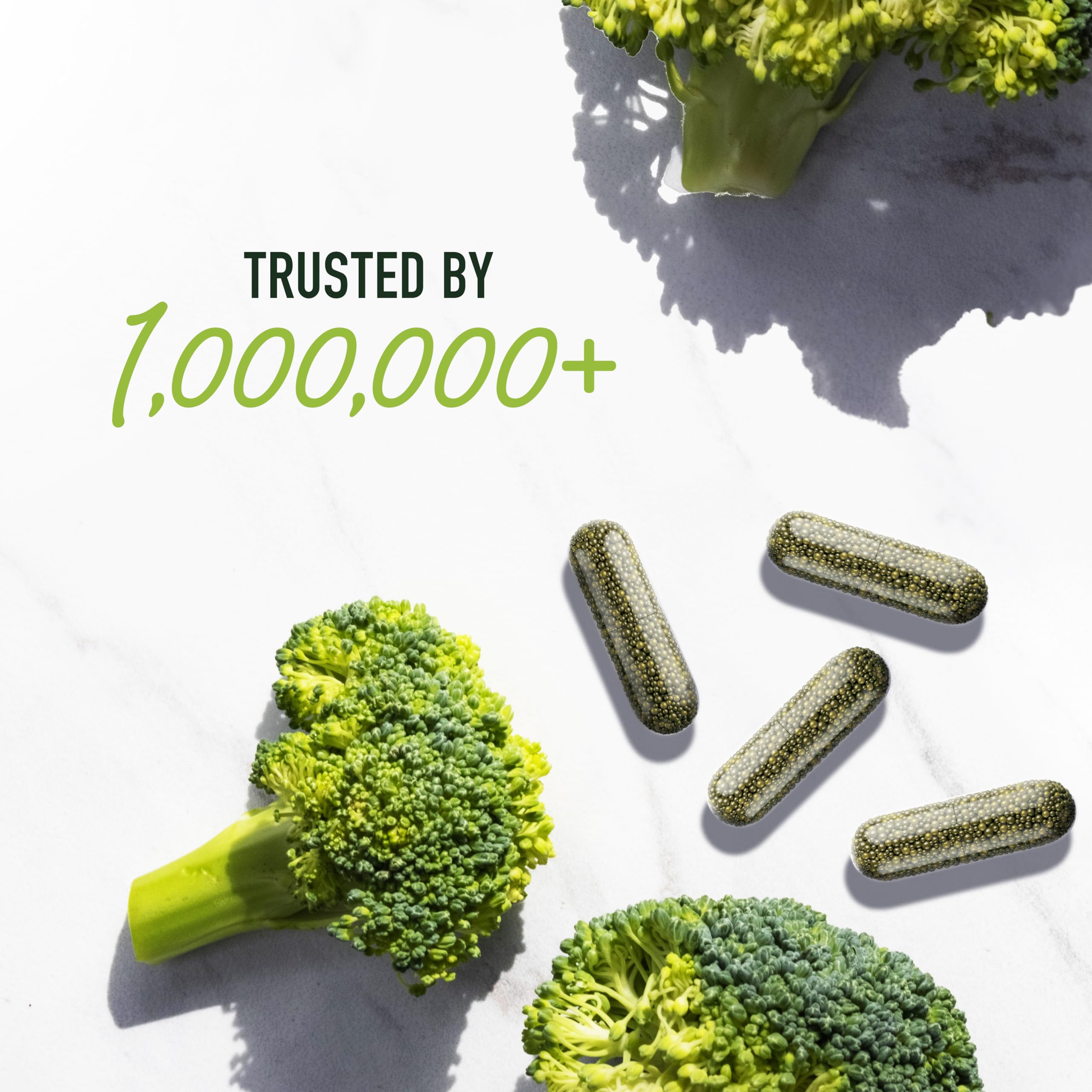 50MG Sulforaphane Supplement from Broccoli Sprouts, Doctor-Formulated | NRF2 Activation, Cellular Health & Immune Support, Glucoraphanin & Myrosinase, Third-Party Tested, 60 Broccoli Seed Beadlets