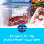 Buy now Ziploc Gallon Food Storage Freezer Bags, New Stay Open Design with Stand-Up Bottom, Easy to Fill, 28 Count at indiglob india