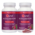 Qunol 3-in-1 Beet Roots Capsules with CoQ10, Blood Pressure Support, 60ct | Supports Healthy Blood Circulation & Heart Healthy Energy, From the #1 Brand of CoQ10, Vegetarian, No Synthetic Dyes