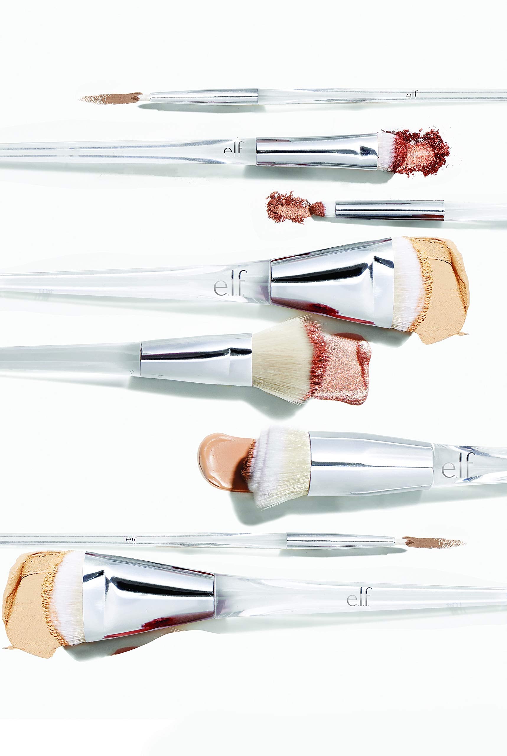 Buy now e.l.f. Precision Swirl Foundation Brush, Blends Liquid Foundation Smoothly Onto Skin, Triangular Handle For Ultimate Control, Vegan & Cruelty-Free at indiglob india