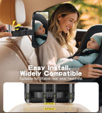 TAZENI Car Mirror for Baby for Rear-Facing Car Seat, Ultra Stable Hook Clip