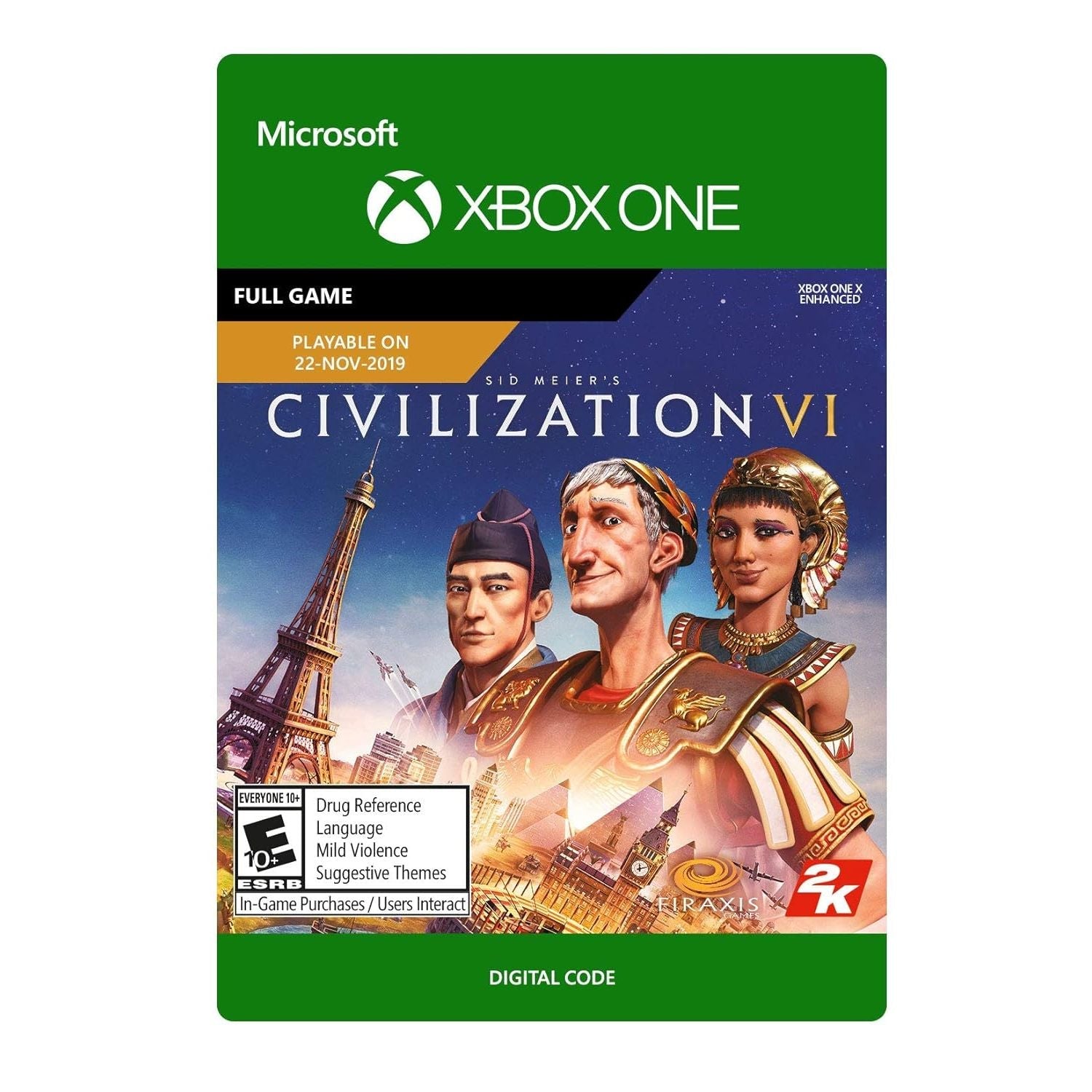 Buy now Sid Meier's Civilization VI - Nintendo Switch Standard Xbox One Digital Code at indiglob india