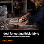 Fiskars 60mm Loop Titanium SoftGrip Rotary Cutter for Fabric & Sewing