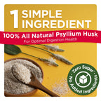Konsyl Daily Psyllium Fiber Powder - 19oz, 90 Servings, Natural Unflavored Soluble Dietary Fiber Supplement - Psyllium Husk Prebiotic for Digestive Support and Gut Health - Sugar Free, Keto & Vegan