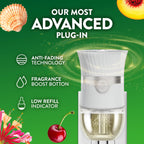 Air Wick Plug In Air Freshener Refills, Lush Honeysuckle & Sweet Peach, 4ct