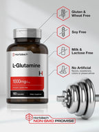 Horbaach L Glutamine Capsules 1000mg | 180 Powder Pills
