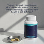 Blueprint Bryan Johnson Essential Capsules - Daily Multivitamin/Multimineral for Women and Men - Antioxidant Supplement with Calcium, Vitamin B1, Vitamin D, and Zinc - Vegan and Non GMO (30 Servings)