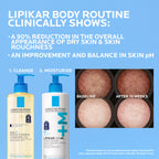 La Roche-Posay Lipikar AP+Max Triple Repair Moisturizing Body Cream,13.52oz | Face and body lotion for dry skin with shea butter and niacinamide to help moisturize and support the skin barrier.