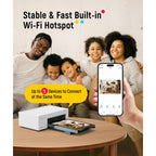 Liene M100 4x6'' Photo Printer, Phone Printer 100 Sheets & 3 Cartridges, Full-Color Photo, Portable Instant Photo Printer for iPhone Android, Thermal Dye Sublimation, Wi-Fi Picture Printer 100 Papers