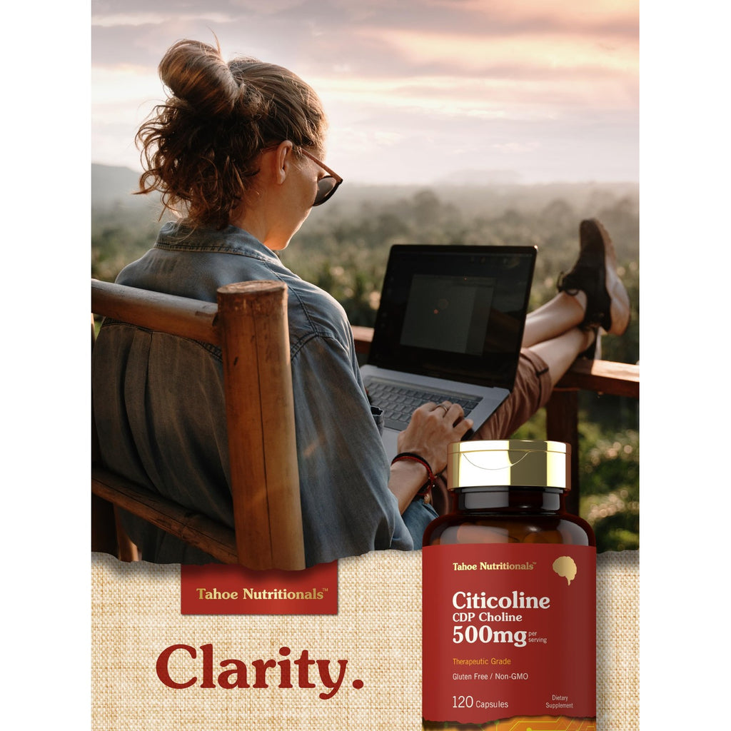 Tahoe Nutritionals Citicoline Supplement | 500mg | 120 Capsules