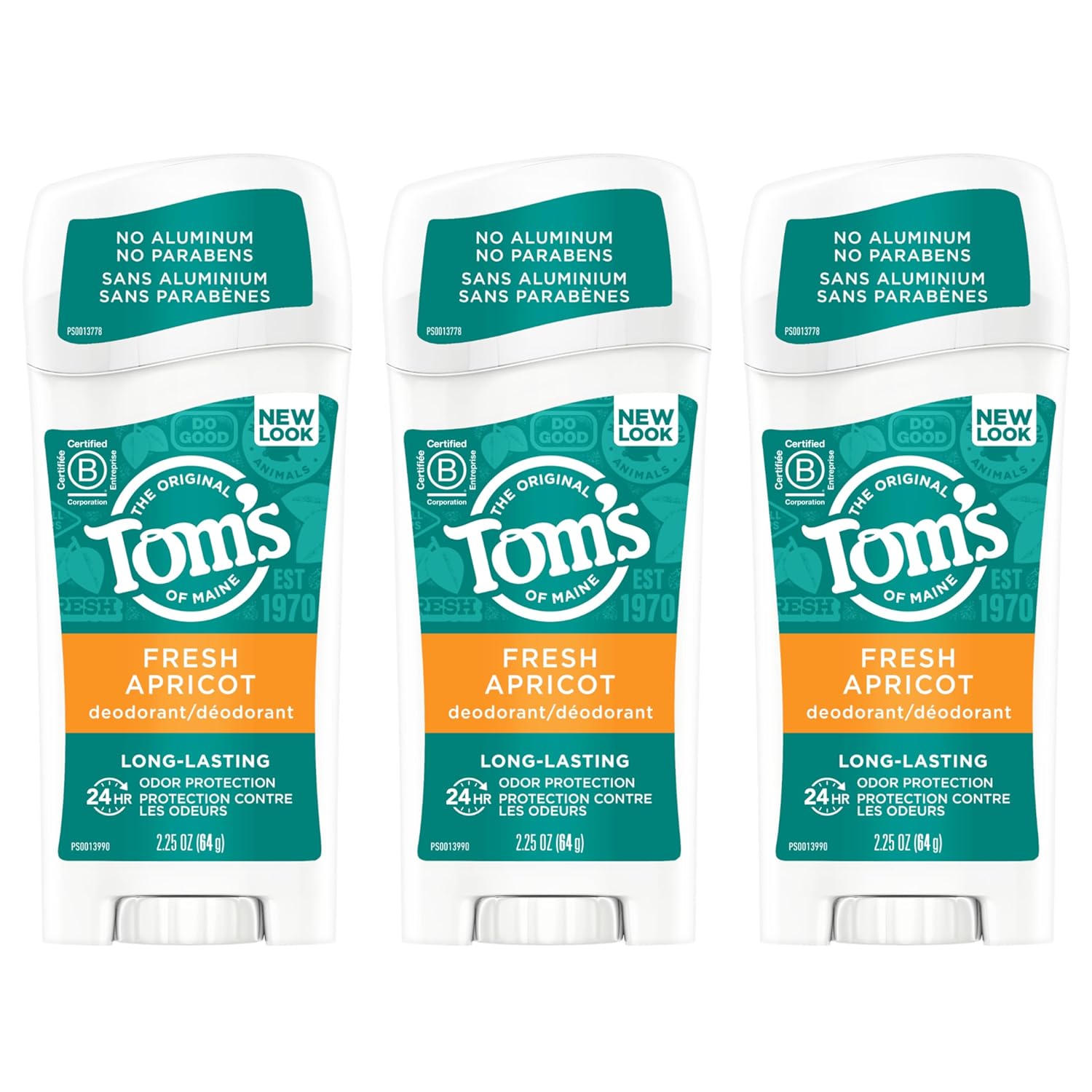 Buy now Tom's of Maine Long-Lasting Aluminum-Free Natural Deodorant for Women, Tea Tree, 2.25 oz (Pack of 3) (Packaging May Vary) 2.25 Ounce (Pack of 3) Fresh Apricot at indiglob india