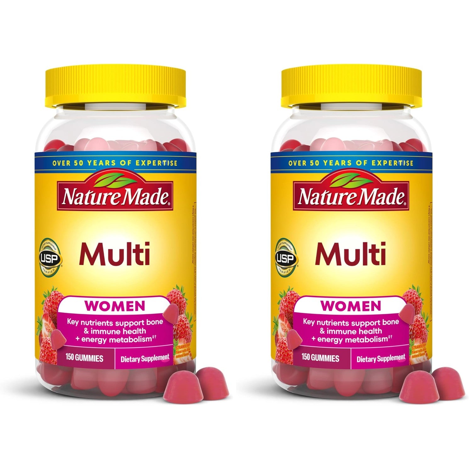 Nature Made Multivitamin for Women, 70 Multi Vitamin Gummies | Womens Gummy Multivitamins for Daily Nutritional Support, Strawberry Flavored, 35 Day Supply
