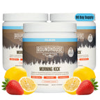 ROUNDHOUSE PROVISION Morning Kick Greens Powder, Watermelon Mint, 3 Pack | Greens Superfood Powder for Gut Health, Sugar Free, Caffeine Free, Ashwagandha, Collagen Peptides, Probiotics, Chuck Norris