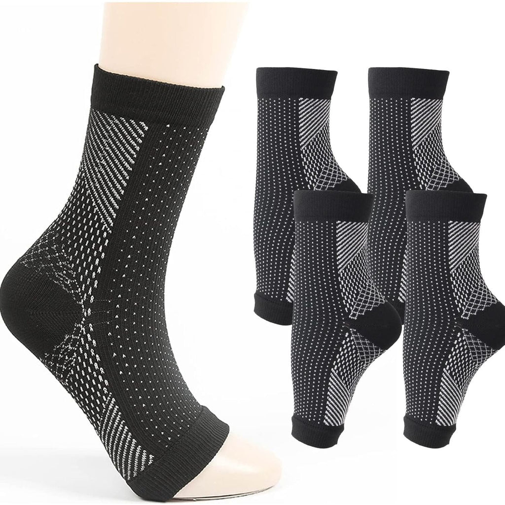 Buy now Heelsium Pain Relief Socks, Heelsium Instant Pain Relief Socks, Compression Socks for neuropathy pain, plantar fasciitis socks for women (Black,2pairs,L) at indiglob india
