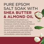 Dr Teal's Epsom Salt Magnesium Soak, Soften & Moisturize with Shea Butter & Almond Oil, 3 lbs