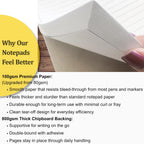 Task Planner & Activity Log Notepad for Work, Daily To Do List with Checklist, Time Tracking & Notes, 60 Pages, 8.5 x 11 Letter, Portrait – Life Charge
