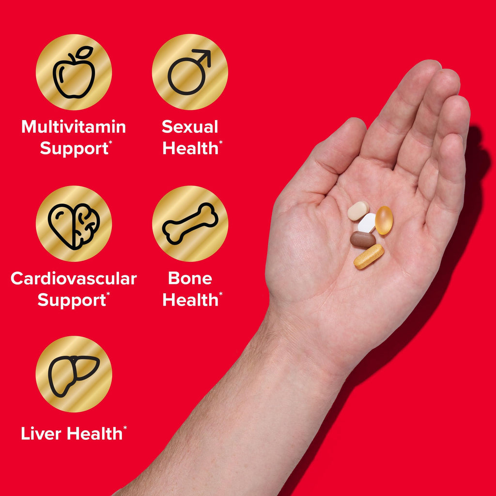 Buy now GNC Mega Men 40+ Vitapak, 5-in-1 Multivitamin Pack, Energy Production, Men's Health, Edible Dietary Supplement, 30 Servings at indiglob india