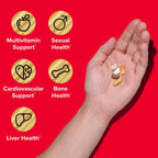 Buy now GNC Mega Men 40+ Vitapak, 5-in-1 Multivitamin Pack, Energy Production, Men's Health, Edible Dietary Supplement, 30 Servings at indiglob india