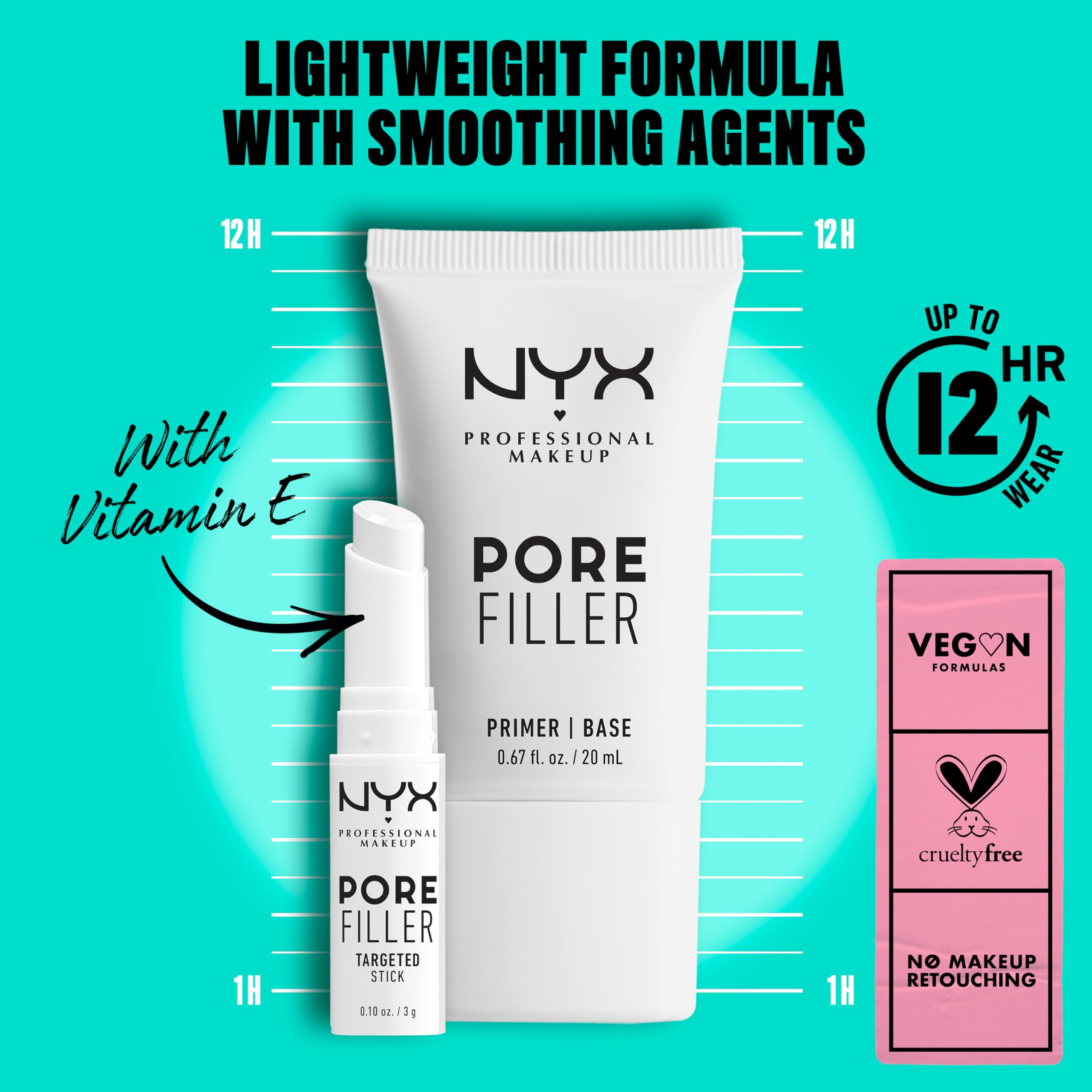 Buy now NYX PROFESSIONAL MAKEUP Pore Filler Targeted Primer Stick, Blurring Primer at indiglob india