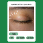 100PCs Tea Tree Eyelid Wipes – Cleaning Eye Wipes for People with Dry Eyes & Allergies – Gentle Eyelid Cleanser with Hyaluronic Acid, Chamomile and Aloe – Individually Wrapped & Biodegradable