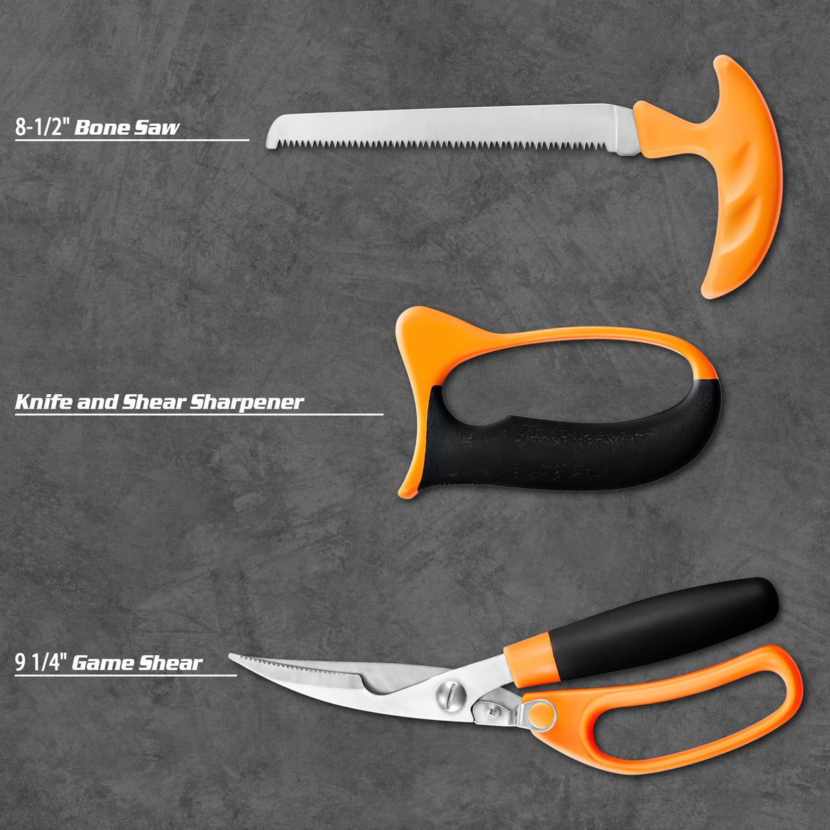 KNINE OUTDOORS Hunting Deer Knife Set Field Dressing Kit