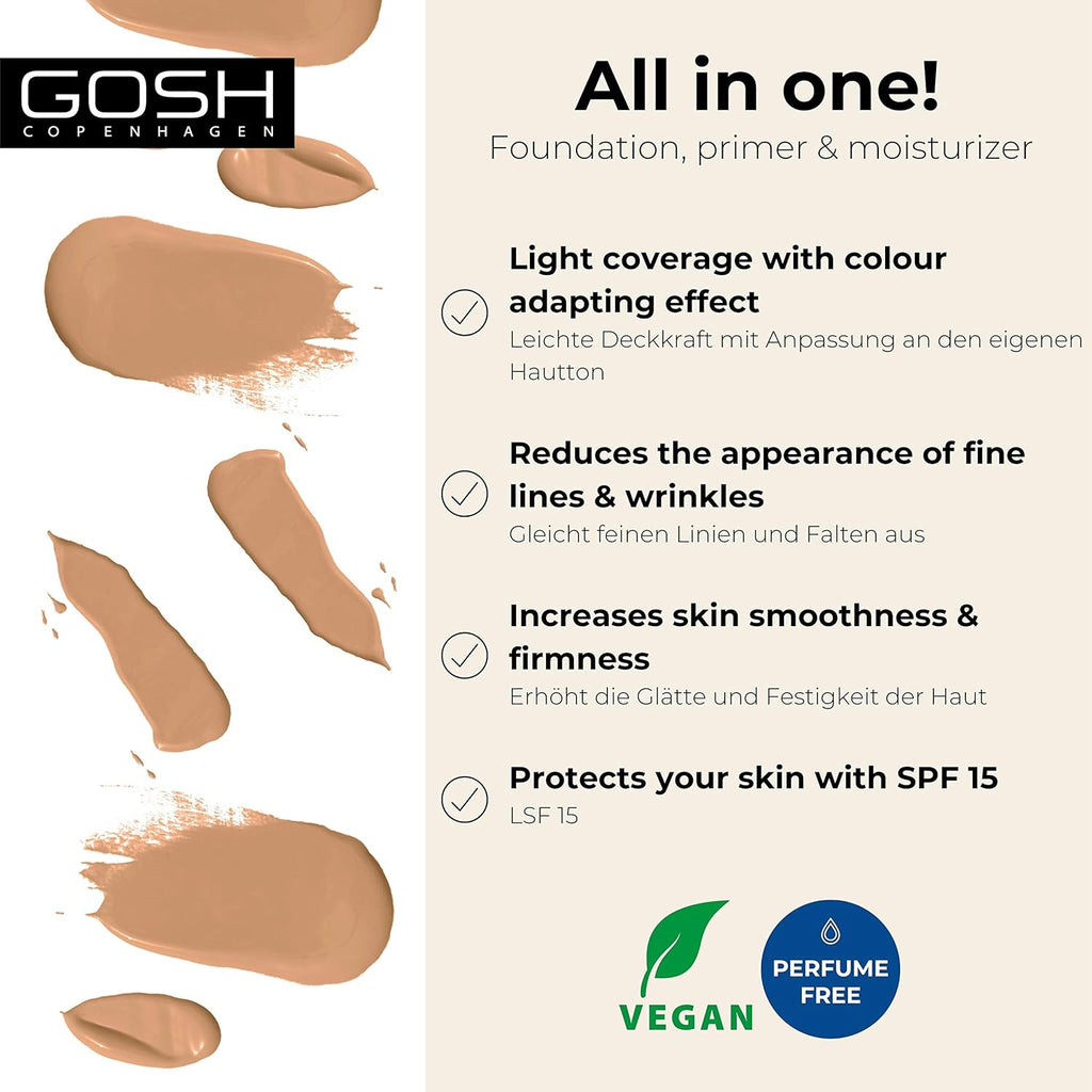 Buy now Gosh BB Cream Warm Beige 3 by Gosh at indiglob india