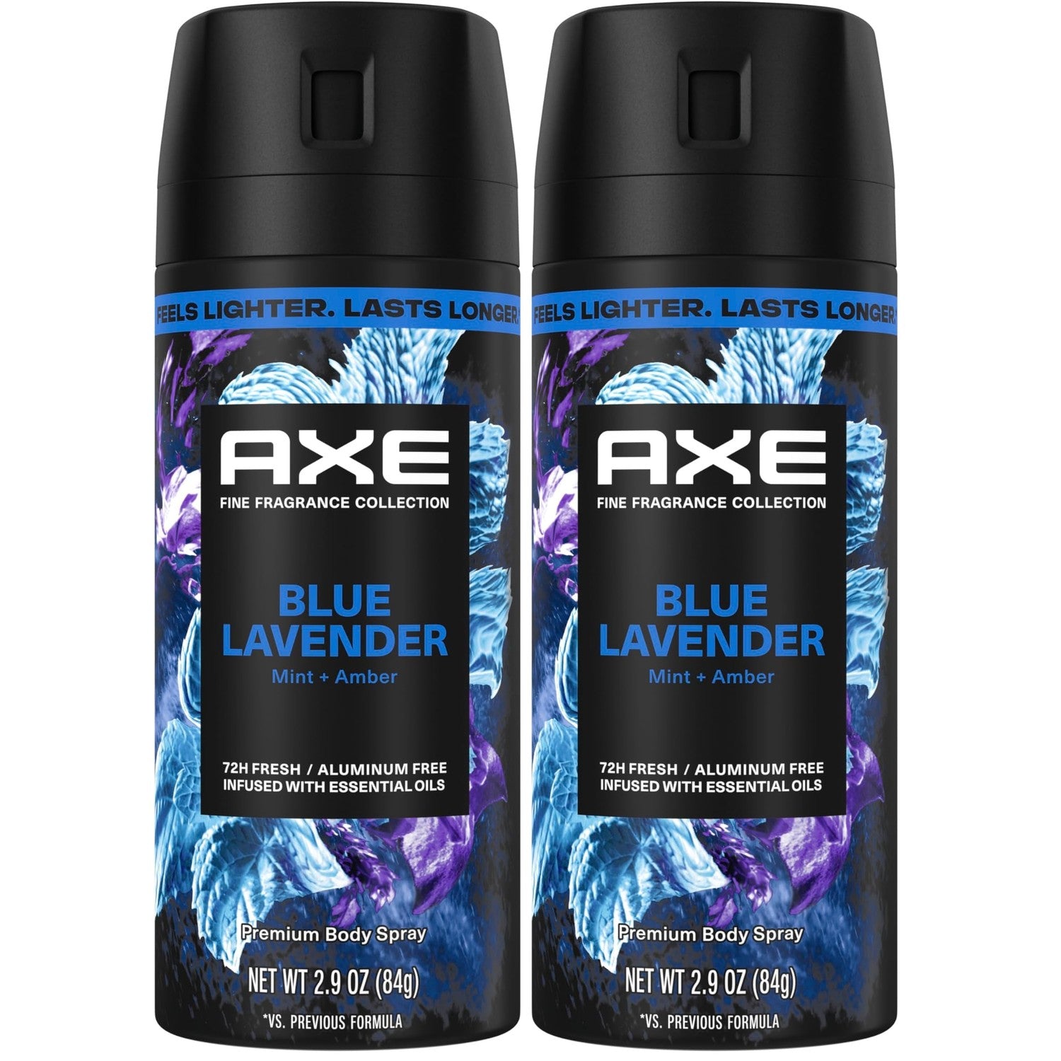 AXE Fine Fragrance Collection Body Spray Blue Lavender Freshness 2.9 oz | For nights out, Helps stay fresh & confident, With odor defense, Blue Lavender
