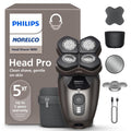 Philips Norelco Head Shaver Pro 9000 Electric Shaver, Clean & Gentle Shave | Electric Shaver for Men and Women, 360° Flexing Head, ComfortCut Blades, PowerAdapt Sensor, 90-Min Runtime, HS9980/40