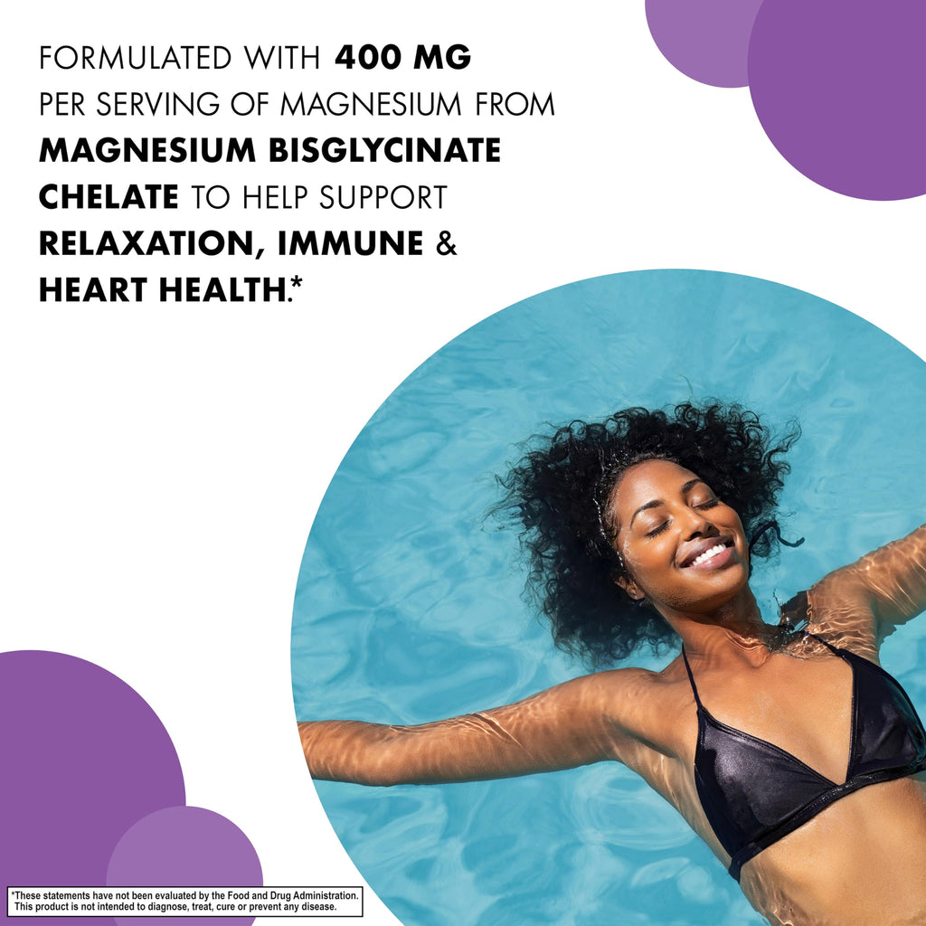 Bluebonnet Magnesium Glycinate, Energy Production*, Enzyme Function*, Non-GMO Certified by NSF, Vegan, Kosher Certified, Gluten-Free, Soy-Free, Dairy-Free, 60 Vegetable Capsules, 15 Servings | Non-GMO, Gluten-Free, Soy-Free