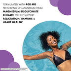 Bluebonnet Magnesium Glycinate, Energy Production*, Enzyme Function*, Non-GMO Certified by NSF, Vegan, Kosher Certified, Gluten-Free, Soy-Free, Dairy-Free, 60 Vegetable Capsules, 15 Servings | Non-GMO, Gluten-Free, Soy-Free