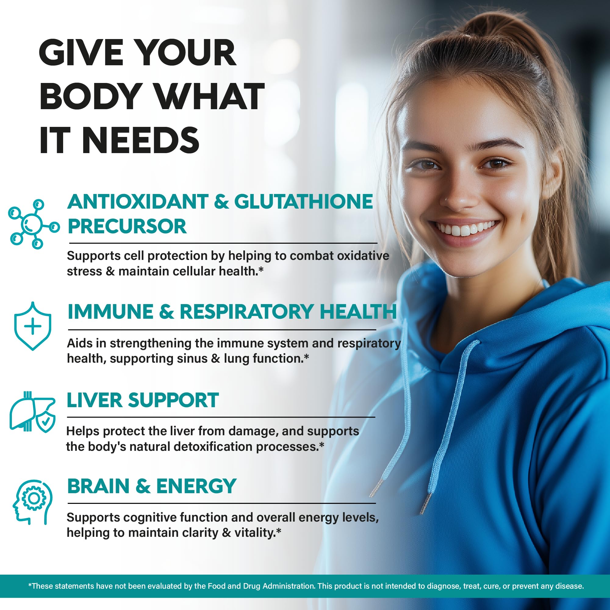 NAC Supplement with Selenium, B6 & B12 - NAC 1200 mg - Lab Tested, 120 Caps | N Acetyl Cysteine 600 mg/caps, 1200 mg/serving - Antioxidant & Immune Support - Non-GMO, Gluten-Free, Vegan - 60-Day Supply