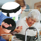 Buy now Gait Belt Walking Transfer Belt with 6 Plastic Padded Caregiver Handles and Quick Release Buckle for Patient,Elderly Physical Therapy (Black) at indiglob india