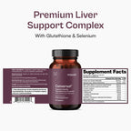 Conversol Thyroid Support Supplement with Milk Thistle, Artichoke, Choline, Glutathione, Selenium & NAC - Thyroid & Liver Support Nutrients - 60 Vegan Capsules