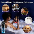 Male Masturbator Sex Toys for Men - AI Sync Male Sex Toy 9S Penis Pump & 9 Thrusting Rotating & 9 Vibrating Sucking Licking Modes Pocket Pussy Stroker Mens Sex Toy with LCD APP for Adult Toys & Games
