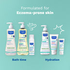 Mustela Stelatopia Eczema-Prone Skin Cleansing Gel - Baby Face & Body Wash with Natural Avocado & Sunflower Oil - Fragrance-Free & Tear Free