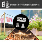 Buy now 100PCS Wire Rope Clips Clamp Adjustable Wire Rope Grips for 1-2 mm Diameter Wire Rope and Cable Wire Rope Lock with End Screw Stopper and Screwdriver I Shaped Wire Rope Clamp at indiglob india