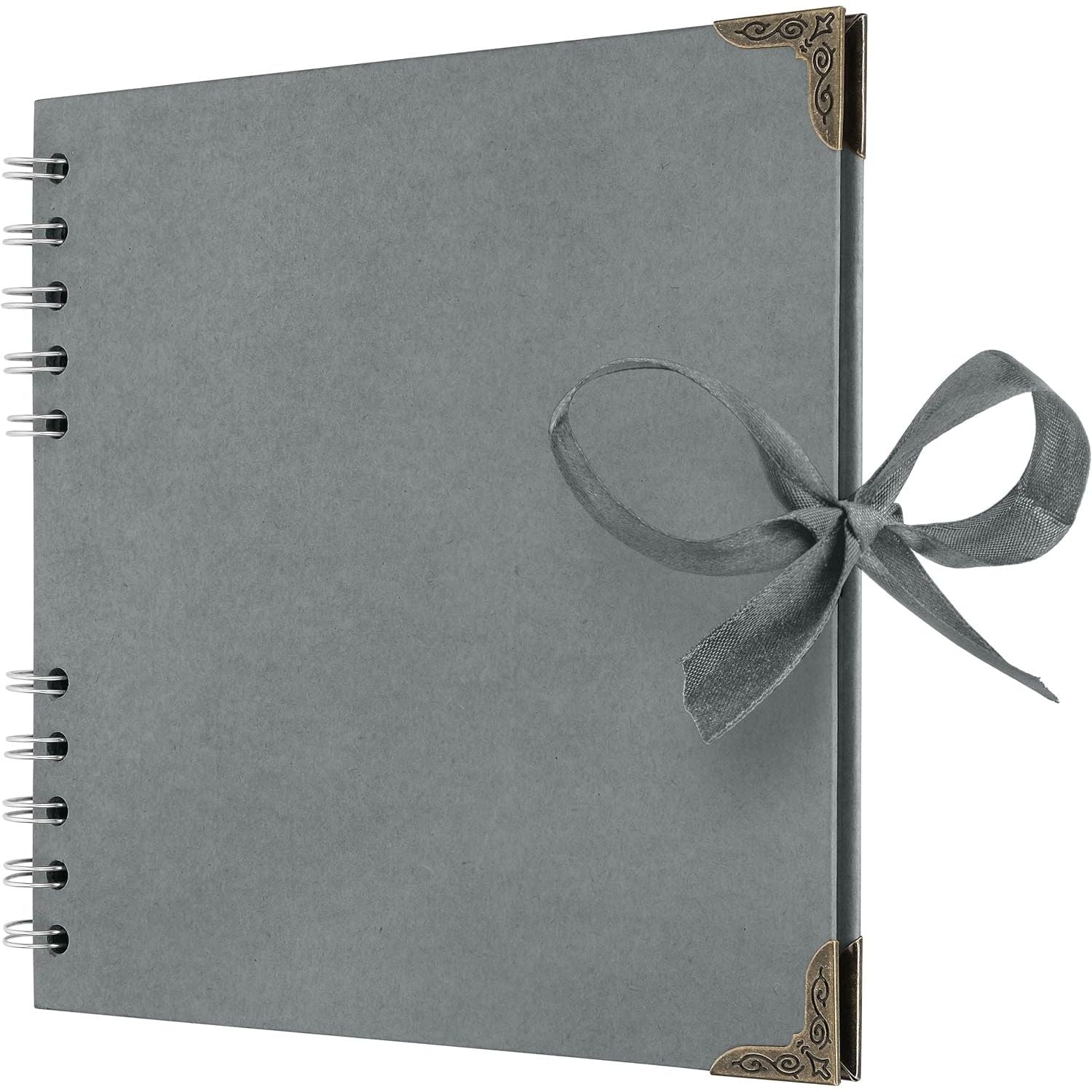 Buy now Bstorify Scrapbook Album 60 Pages (8 x 8 Inch) Brown Thick 200gsm Kraft Paper, Photo Album Scrapbook, Memory Book - Ideal for Your Scrapbooking Albums Art & Craft Projects 7 x 7 Inch Grey at indiglob india