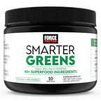 Force Factor Smarter Greens Daily Wellness Powder to Support Gut Health | Greens Superfood Powder for Bloating & Digestion, with 40+ Superfoods, 125 Million CFU of Probiotics, Unflavored, 10 Servings
