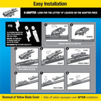 Buy now Rain-X 830122 Silicone Endura Wiper Blades, 22 Inch Windshield Wipers (Pack of 1), Automotive Replacement Windshield Wiper Blades With Two Times Longer-Lasting Resilient Silicone Rubber Squeegee at indiglob india