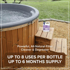 Hot Tub Filter Cleaner, Makes 8 Gallons, Soak or Spray, No Foam or Residue