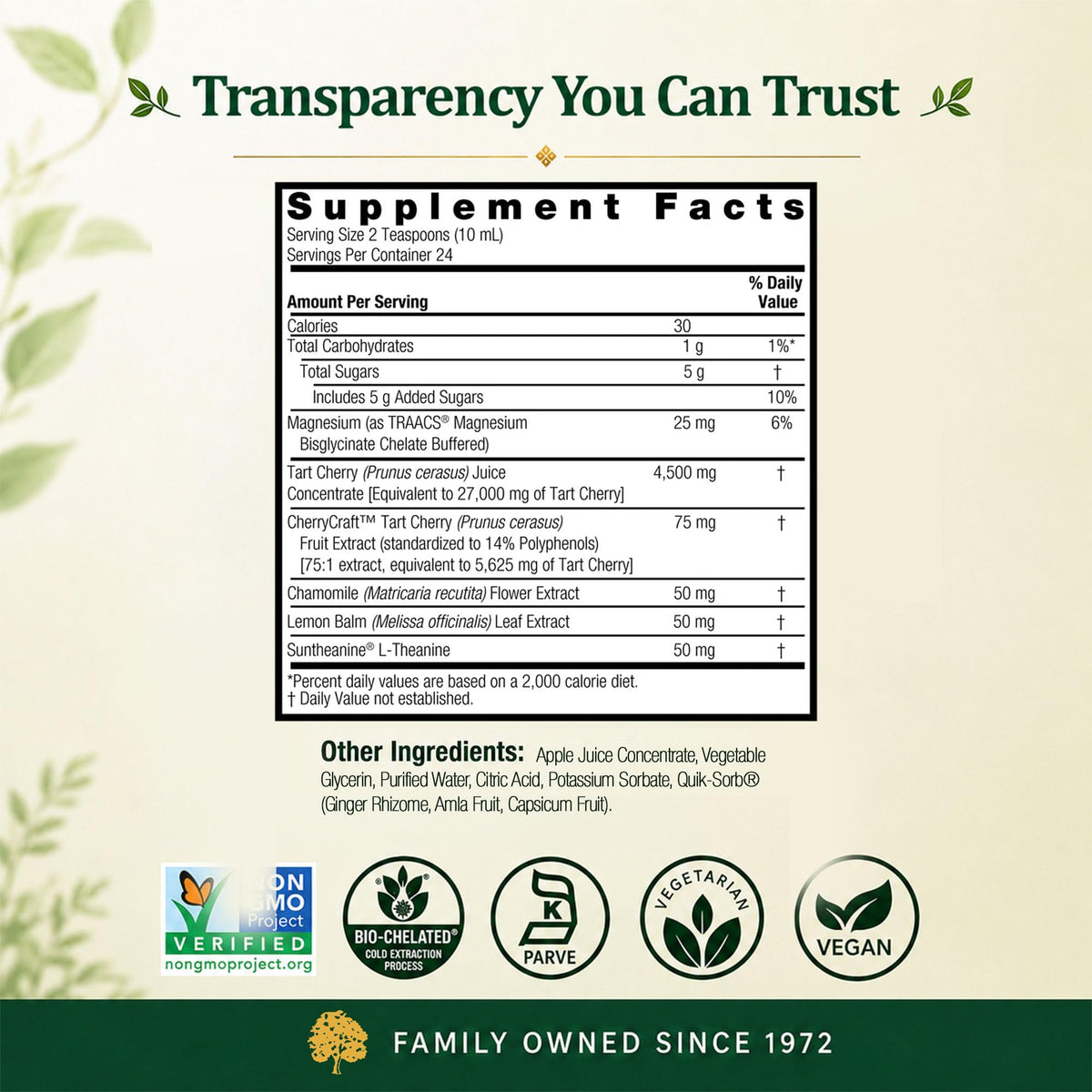 Nature's Answer Tart Cherry 8 Ounce Liquid | Promotes Recovery & Sleep | Rich in Anthocyanins | Non GMO | Gluten Free | Vegan