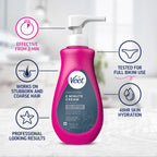 VEET Professional 2 Minute Cream for All Skin Types with Shea Butter, Effective Full Bikini & Pubic Hair Removal, Dermatologically Tested, 13.5 FL OZ Bottle w/Spatula