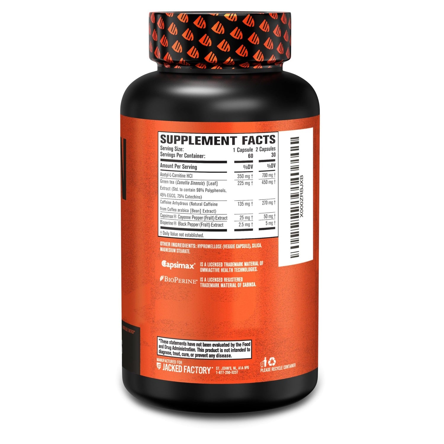Jacked Factory Burn-XT + Lean-PM Kit – 24-Hour Body Composition & Metabolism Support Stack – Day & Night Formula – 60 Count, 2 Pack