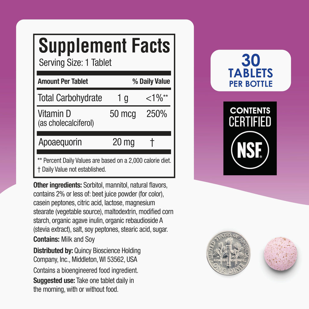 Prevagen Extra Strength Mixed Berry Chewables with Storage Box, 1-Pack | For Your Brain, 1 Month Supply, 20mg Apoaequorin, 50mcg Vitamin D3, 30 Tablets per Bottle