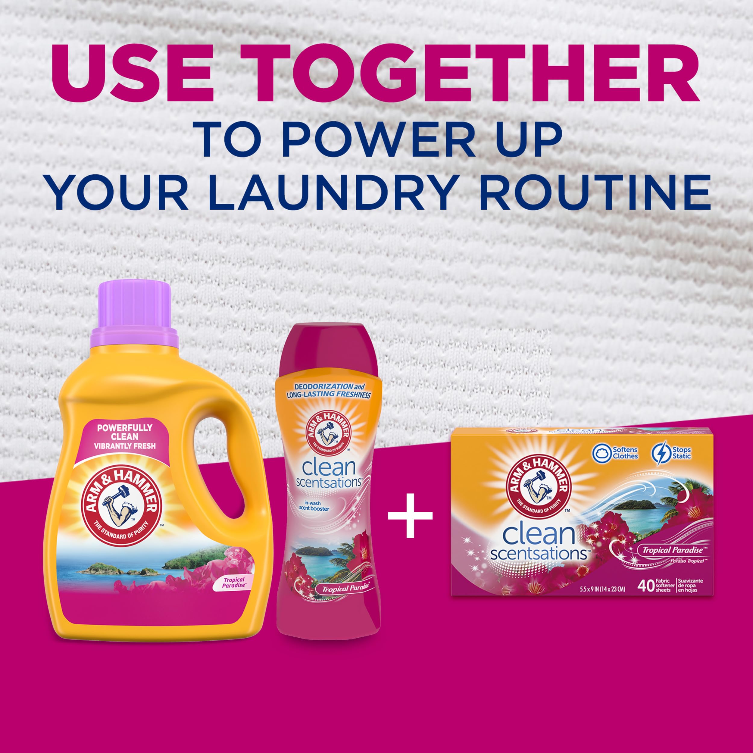 Buy now ARM & HAMMER Fabric Softener Sheets, Tropical Paradise, 100 ct at indiglob india