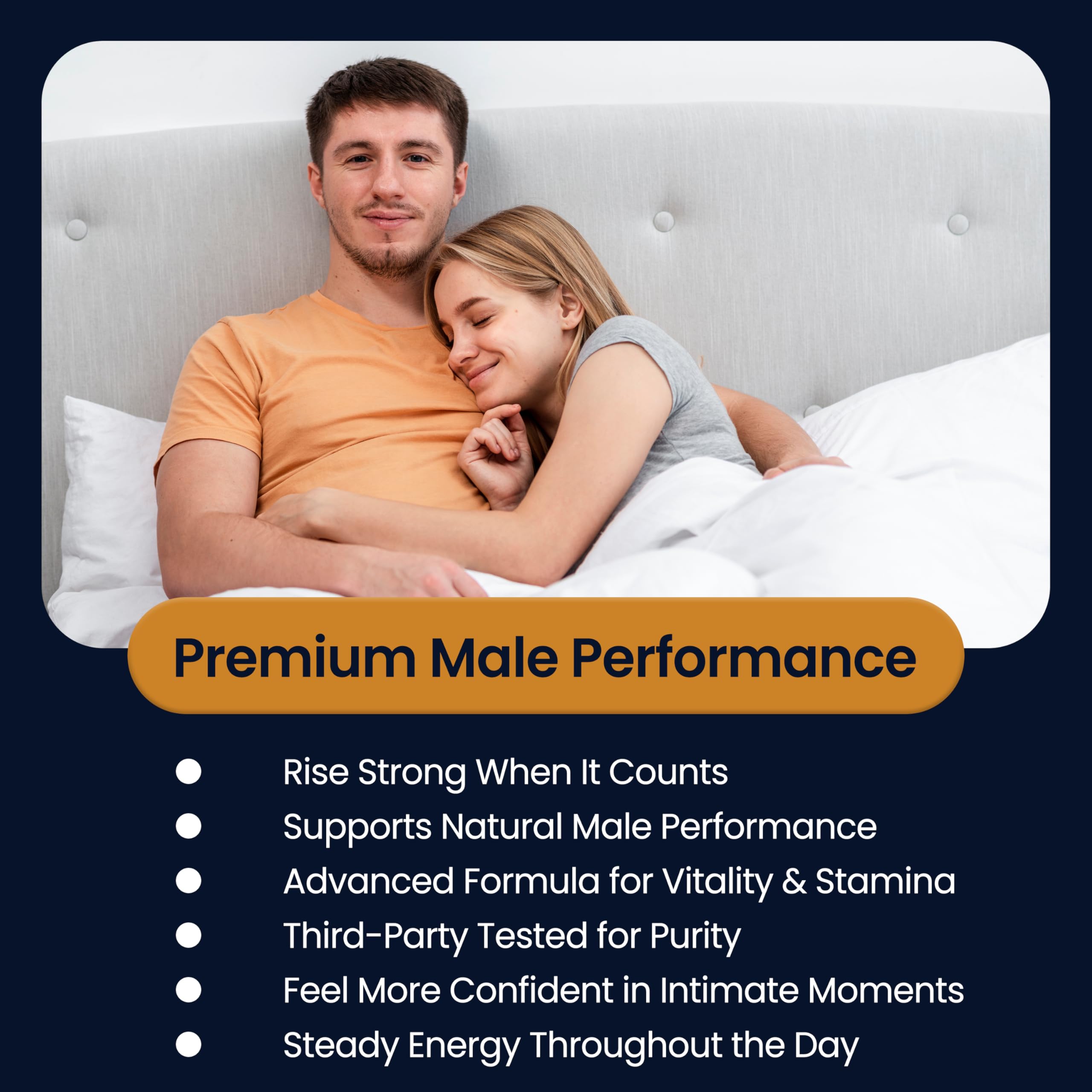 Fast Acting Male Enhancing Pills for Performance, lntimacy, Blood Flow, Hardness | Helps Boost Confidence, Semen Volume Booster, Load & Size, 60 Capsules