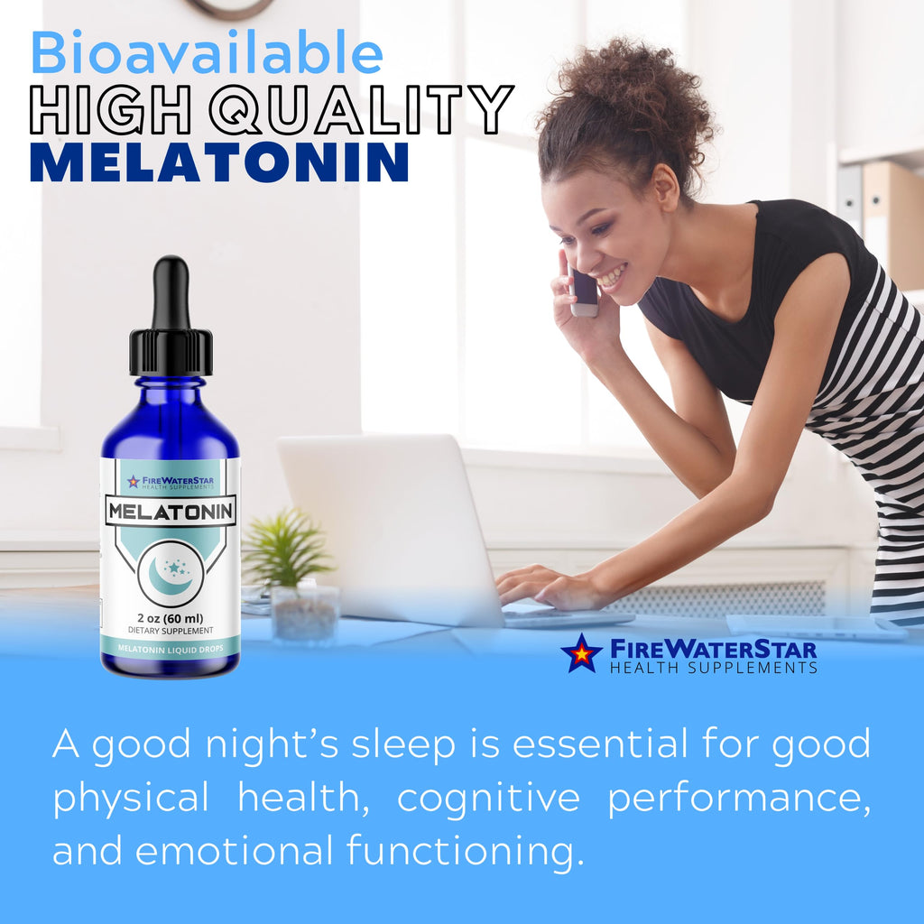 FWS Liquid Melatonin Drops for Adults and Kids - 99% Pure Bioactive Melatonin - Organic, Non-GMO, Vegan - Minimal Ingredients - Easy Adjustable Dosing - Helps to Promote Restful Sleep - 2oz