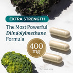 DIM Supplement 400MG Extra Strength, Hormone Balance for Men & Women, 90 Ct | Menopause Acne Hot Flashes Prostate & Antioxidant Support, Third-Party Tested, Non-GMO, Soy-Free, Gluten-Free, 90 Capsules