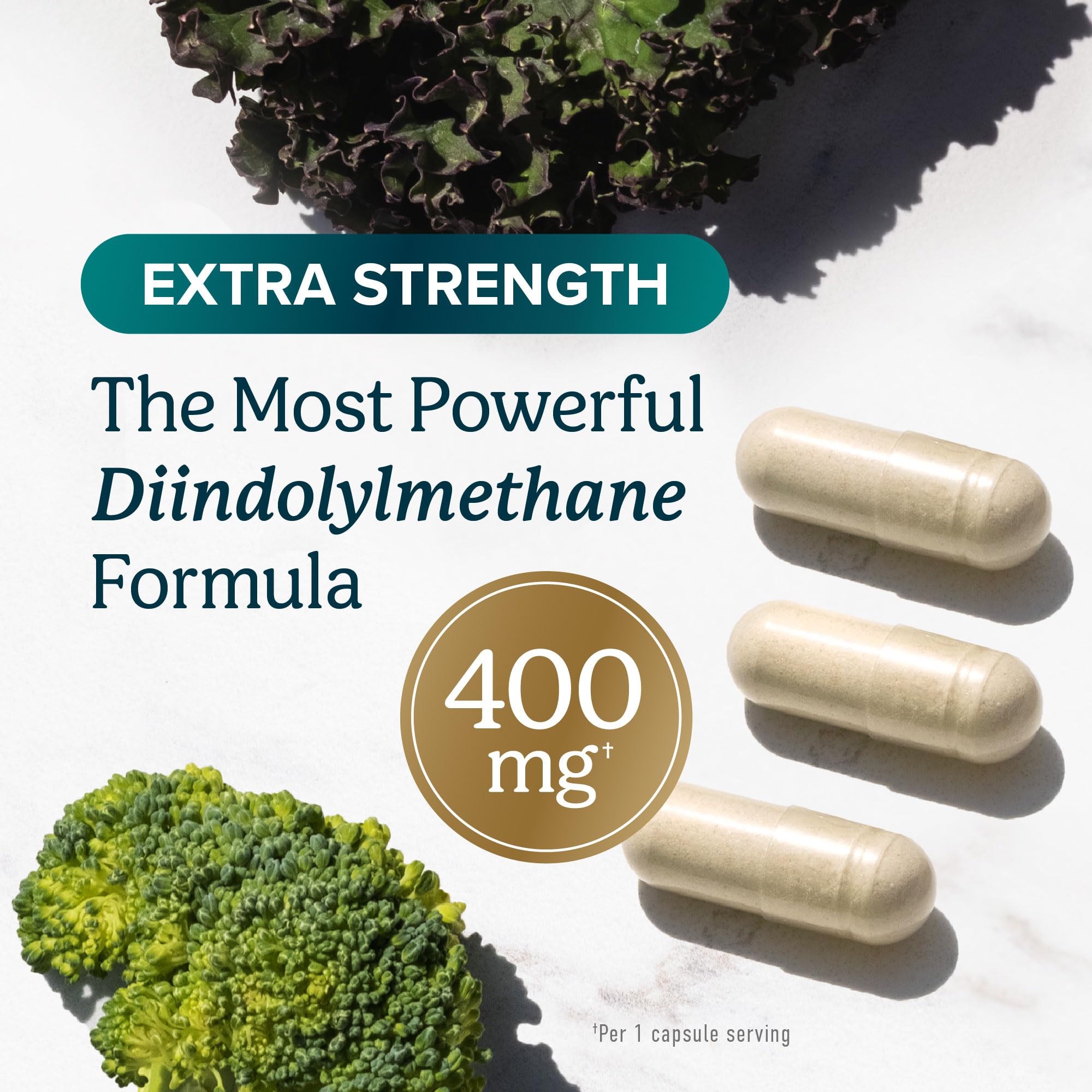 DIM Supplement 400MG Extra Strength, Hormone Balance for Men & Women, 90 Ct | Menopause Acne Hot Flashes Prostate & Antioxidant Support, Third-Party Tested, Non-GMO, Soy-Free, Gluten-Free, 90 Capsules