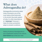 Youtheory Ashwagandha + GABA, 60 Vegetarian Capsules, 30-Day Supply | Adaptogenic Blend with Organic KSM-66 Ashwagandha and Ginger, Aids Stress Relief and Mood*, Supports Energy Levels*